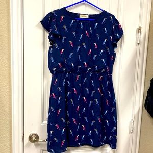 Navy Toucan Dress